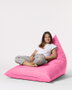 Atelier Del Sofa Pouf Grande Big Bed Rosa Exterior Impermeable Jardin 145x90x35cm